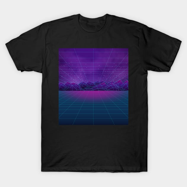 Vaporwave Space Aesthetic T-Shirt by edmproject